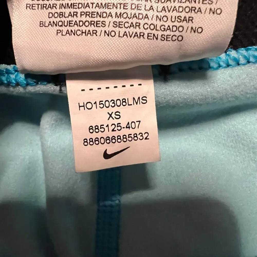 Nike Pro Leggings Womens XS Blue Dots Full Lenth Ankle